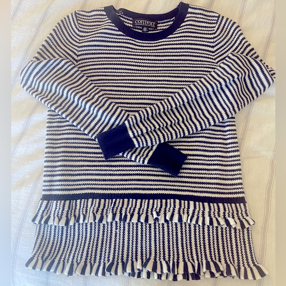 Context striped sweater